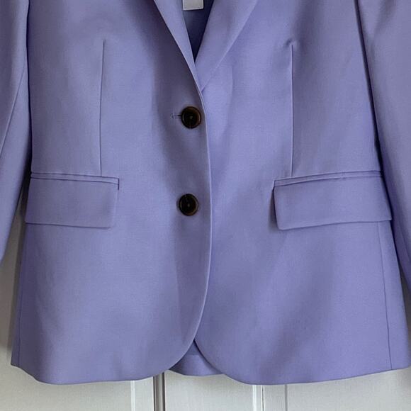 NWT J Crew Blazer in Italian 120 Wool Light Violet Size 4P - Picture 5 of 8